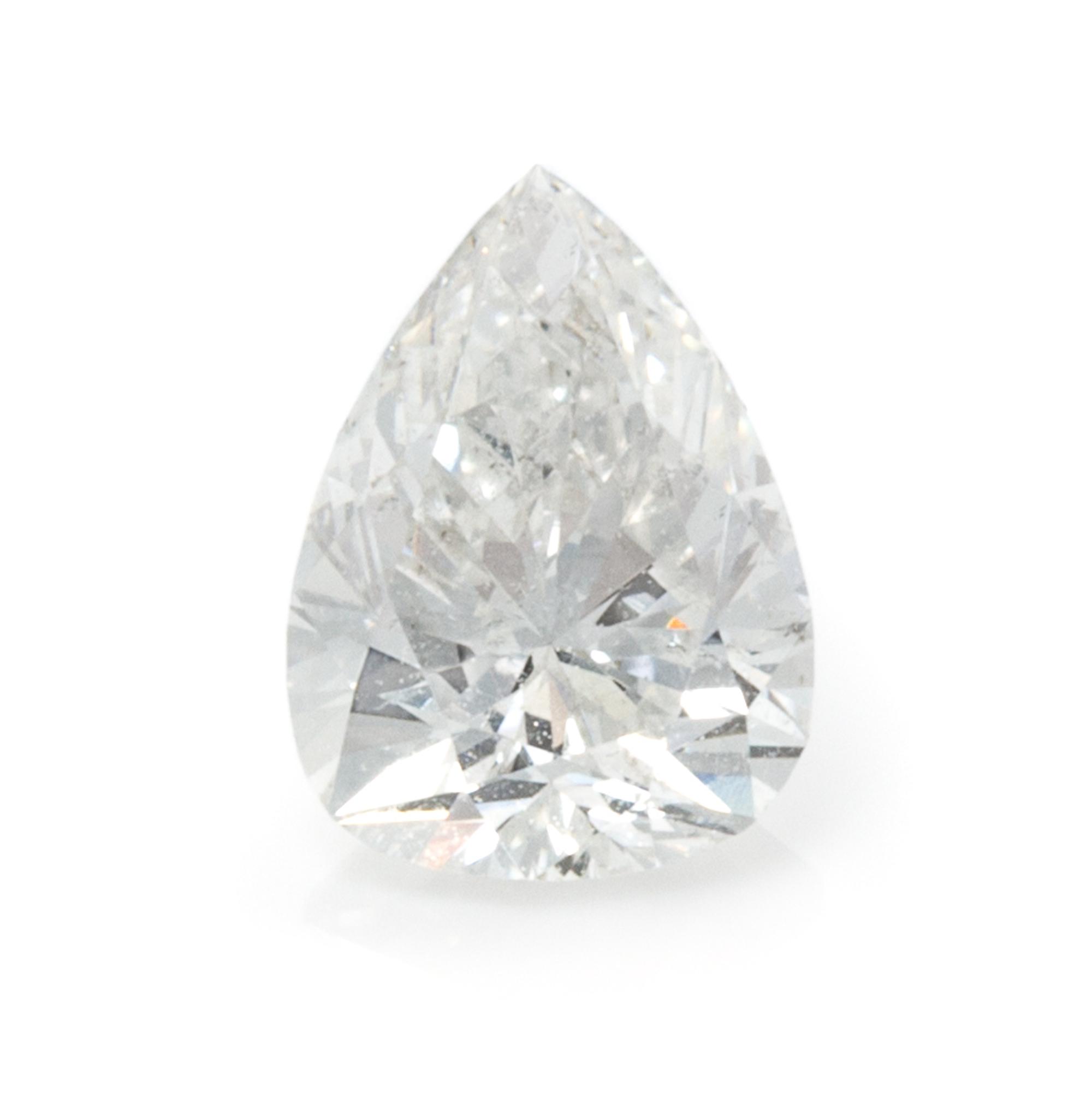 A 0.56 Carat Pear Shape Diamond,