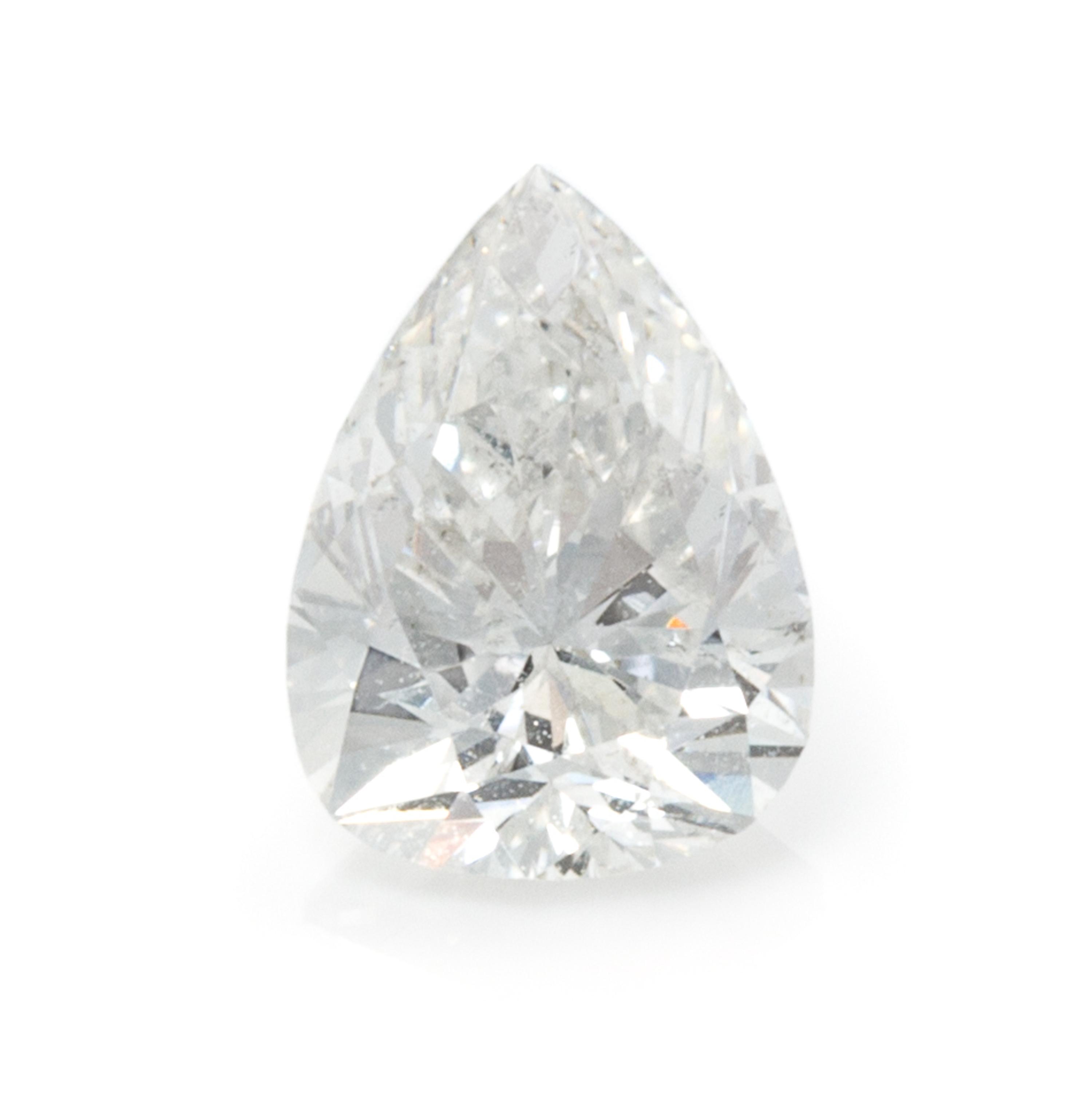 A 0.56 Carat Pear Shape Diamond,