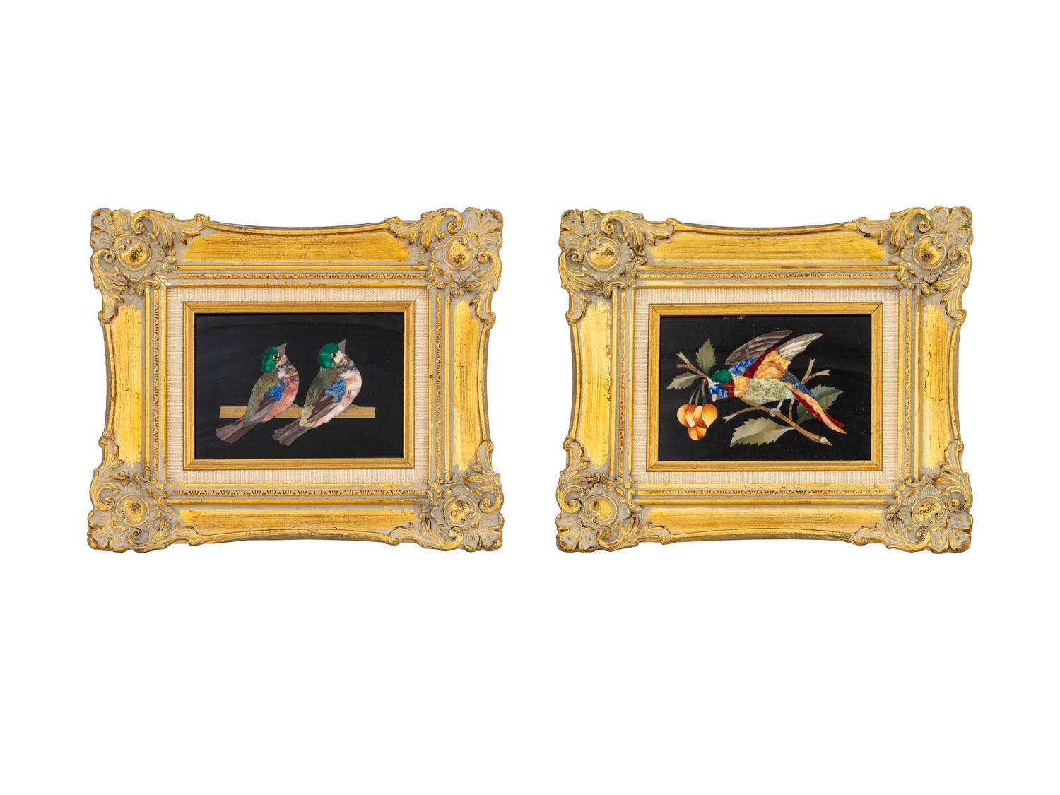 Three Italian Pietra Dura Plaques — 20TH CENTURY