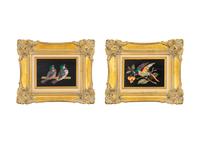 Three Italian Pietra Dura Plaques — 20TH CENTURY