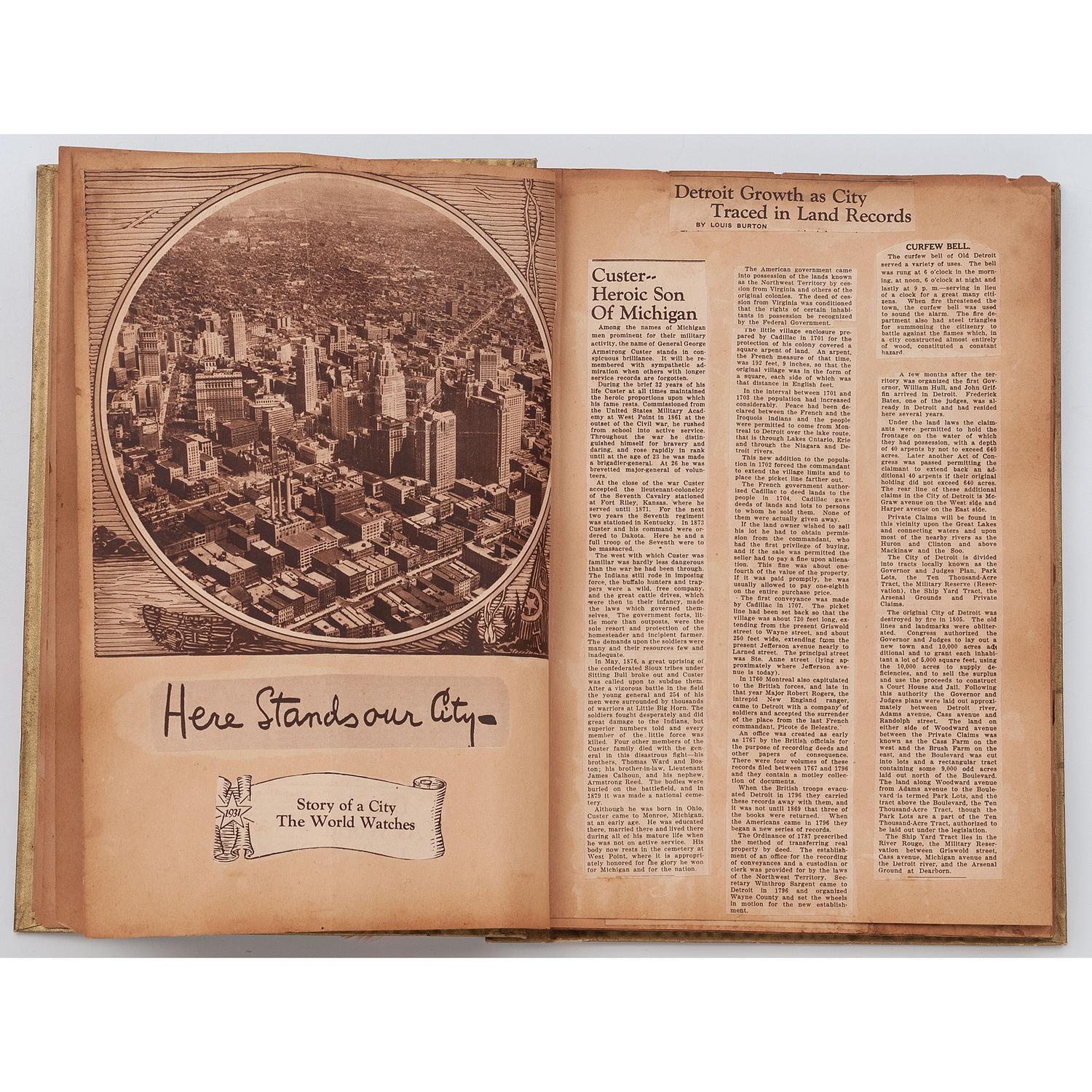 [PERIODICALS]. Commemorative scrapbook for the Detroit Free Press .