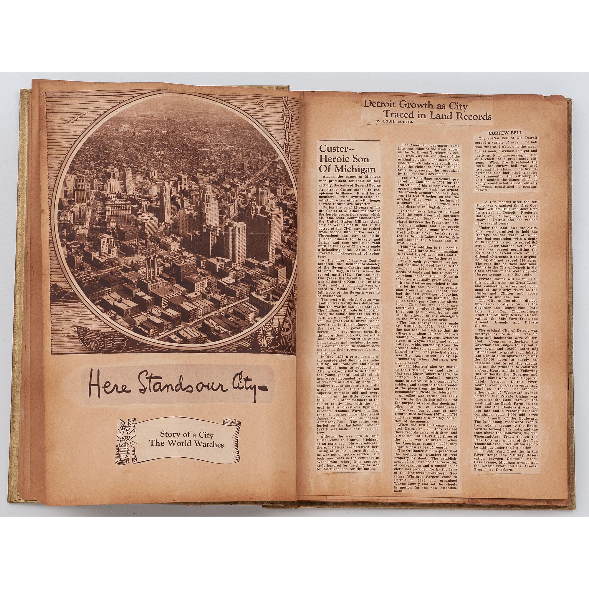 [PERIODICALS]. Commemorative scrapbook for the Detroit Free Press .