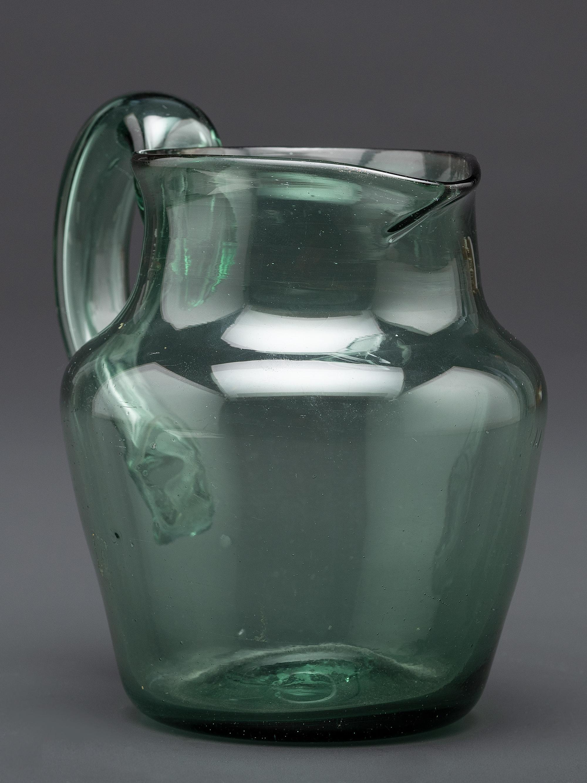 A New York Glass Pitcher in Green