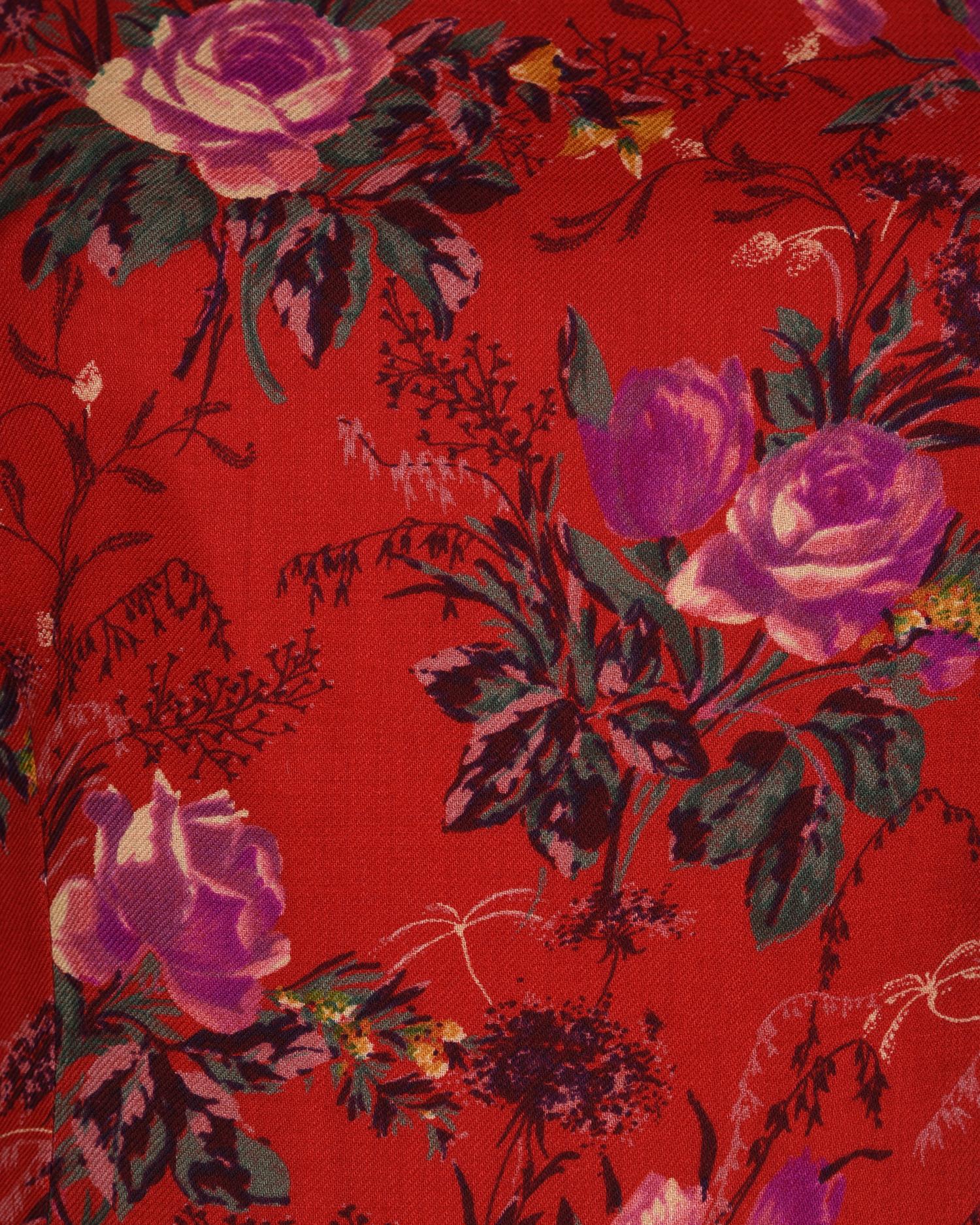 Four Emanuel Ungaro Floral Print Dresses, 1980s