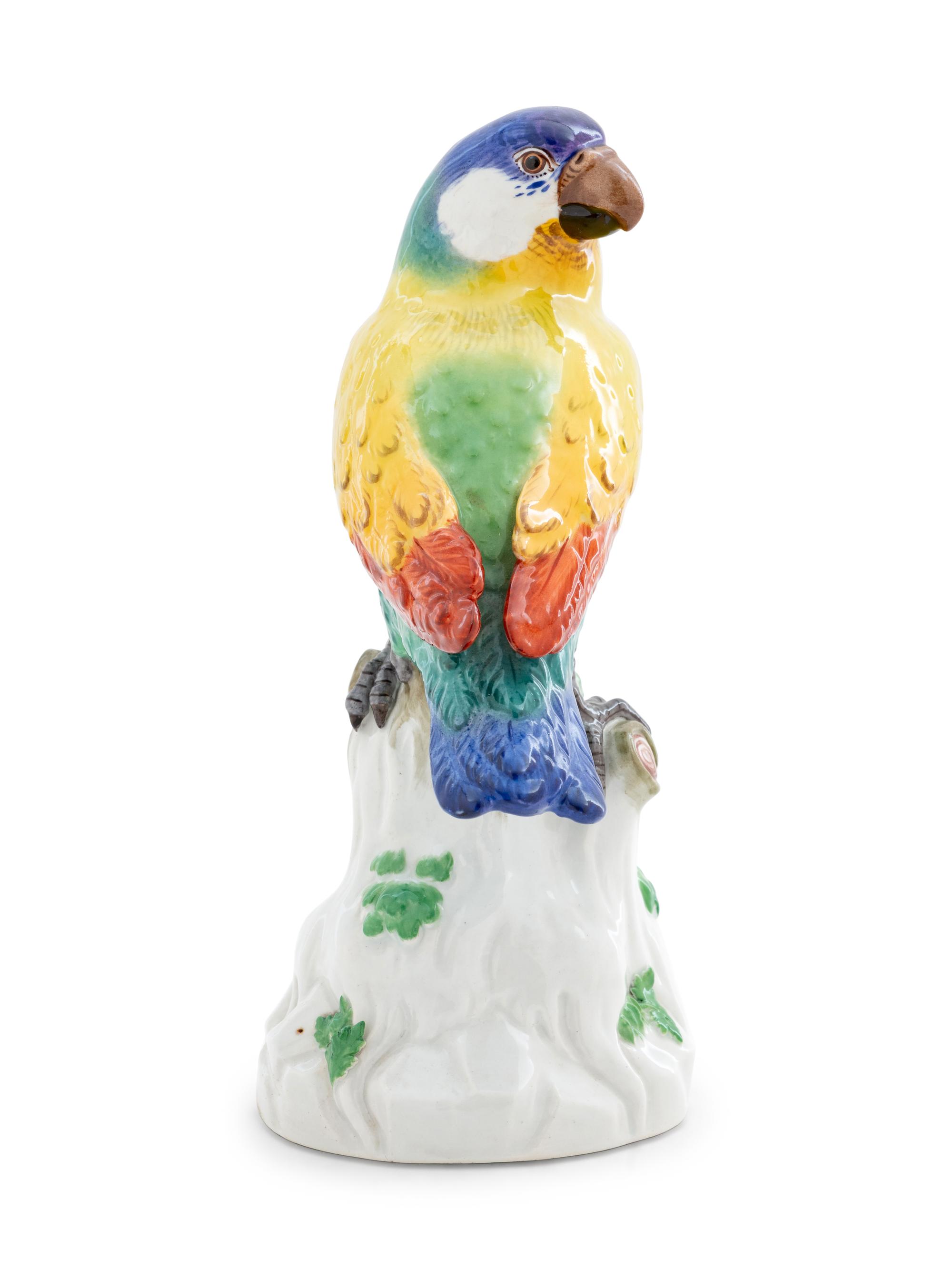 A Meissen Porcelain Parrot