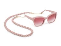 Chanel, Pink Sunglasses with Removable Beaded Chain