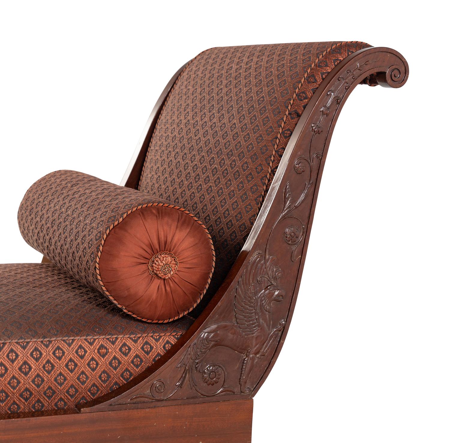 A Consulat Mahogany Lit de Repos
