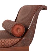 A Consulat Mahogany Lit de Repos