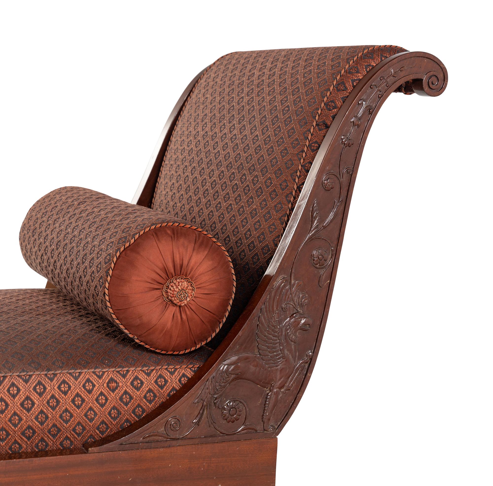 A Consulat Mahogany Lit de Repos