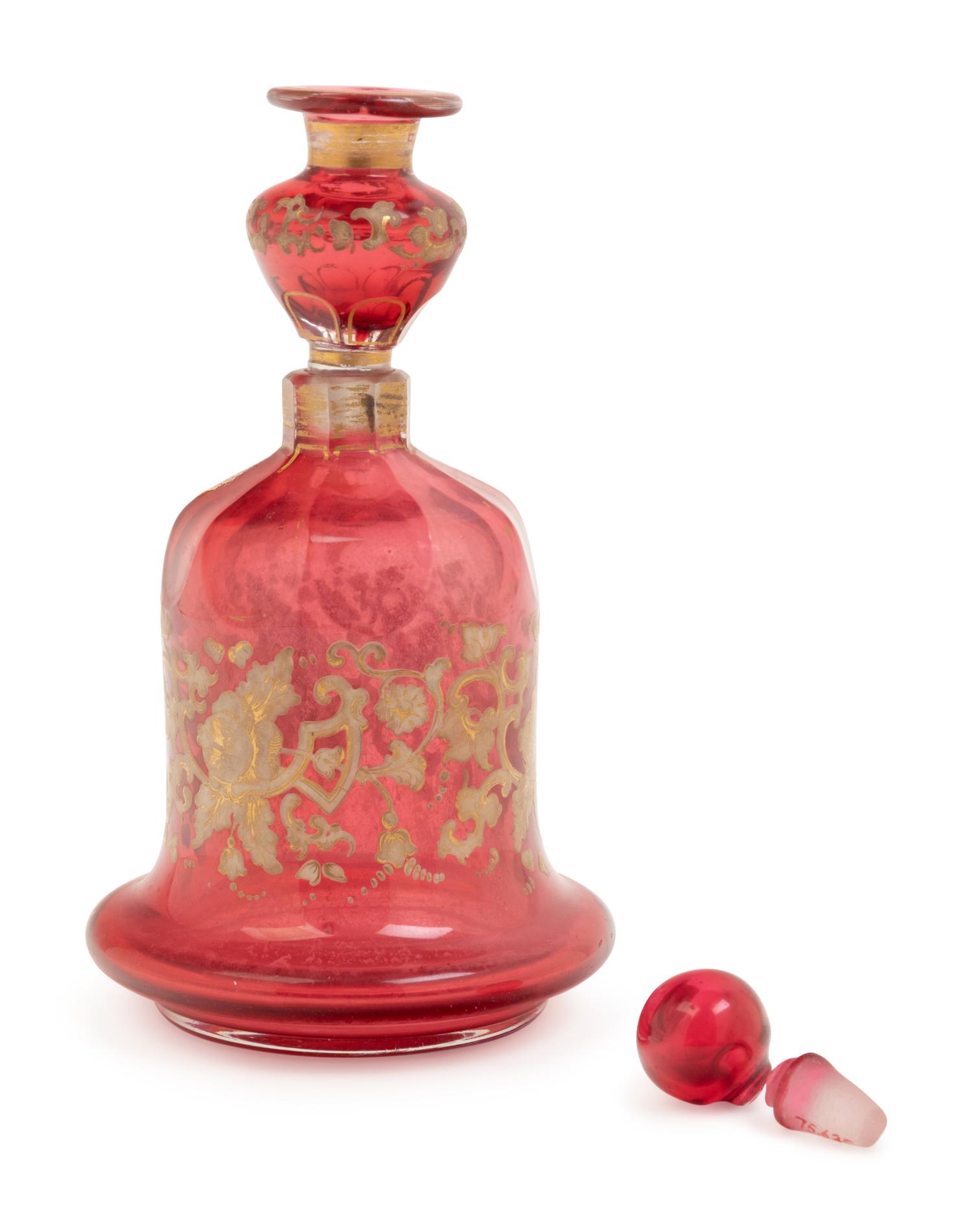 A Collection of Twelve Colored Glass Articles