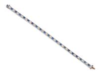 DIAMOND AND SAPPHIRE BRACELET