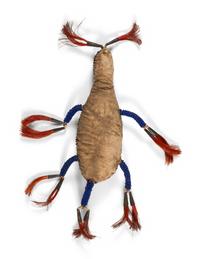 Plains Beaded Hide Umbilical Cord Fetish