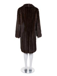 J. Mendel Russian Sable and Suede Coat with Patterned Silk Lining