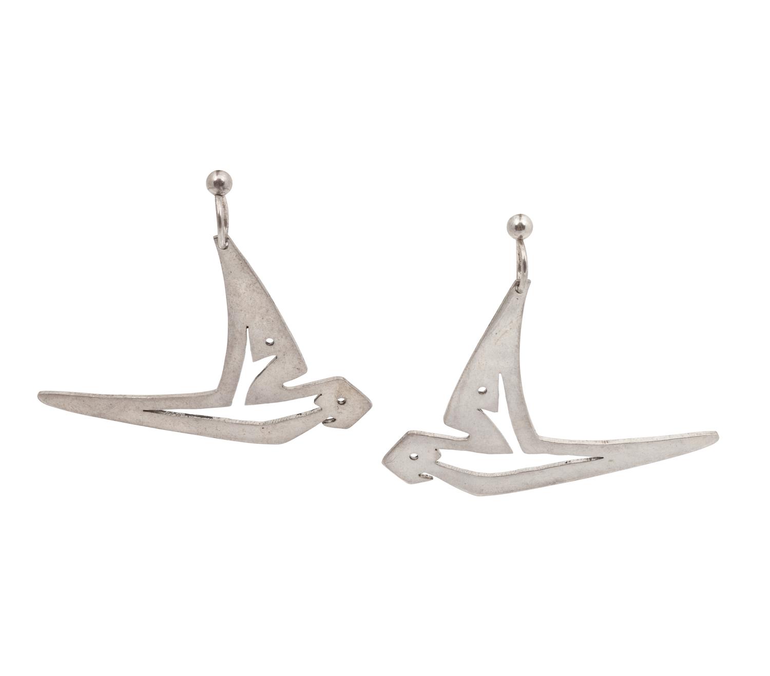 Two Pairs of Earrings and Pendant Brooch Lot is located and will ship from Denver, Colorado.