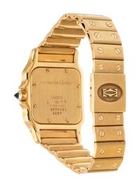 CARTIER, 18K YELLOW GOLD REF. W20009C5 'SANTOS' WRISTWATCH