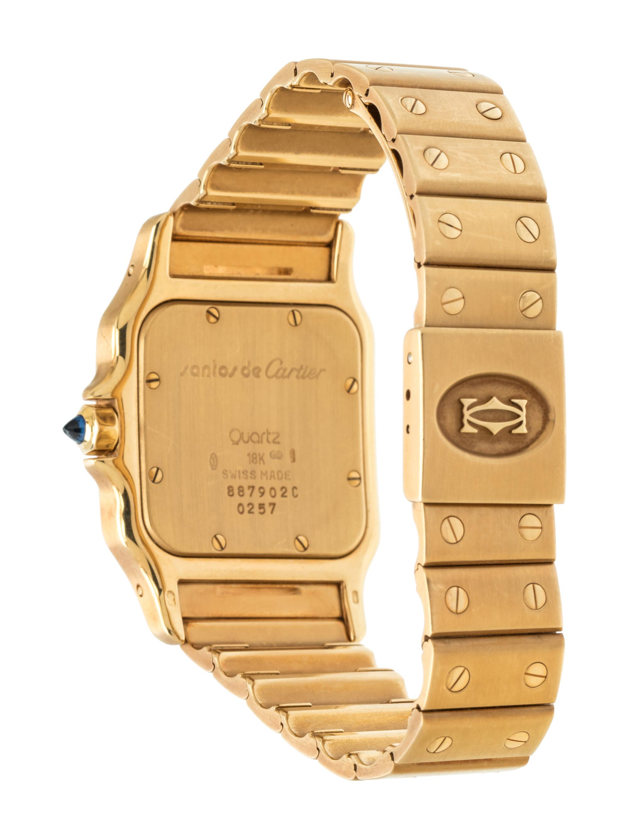 CARTIER, 18K YELLOW GOLD REF. W20009C5 'SANTOS' WRISTWATCH