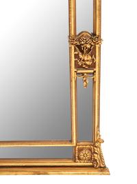 A Pair of Louis XVI Style Gilded Mirrors