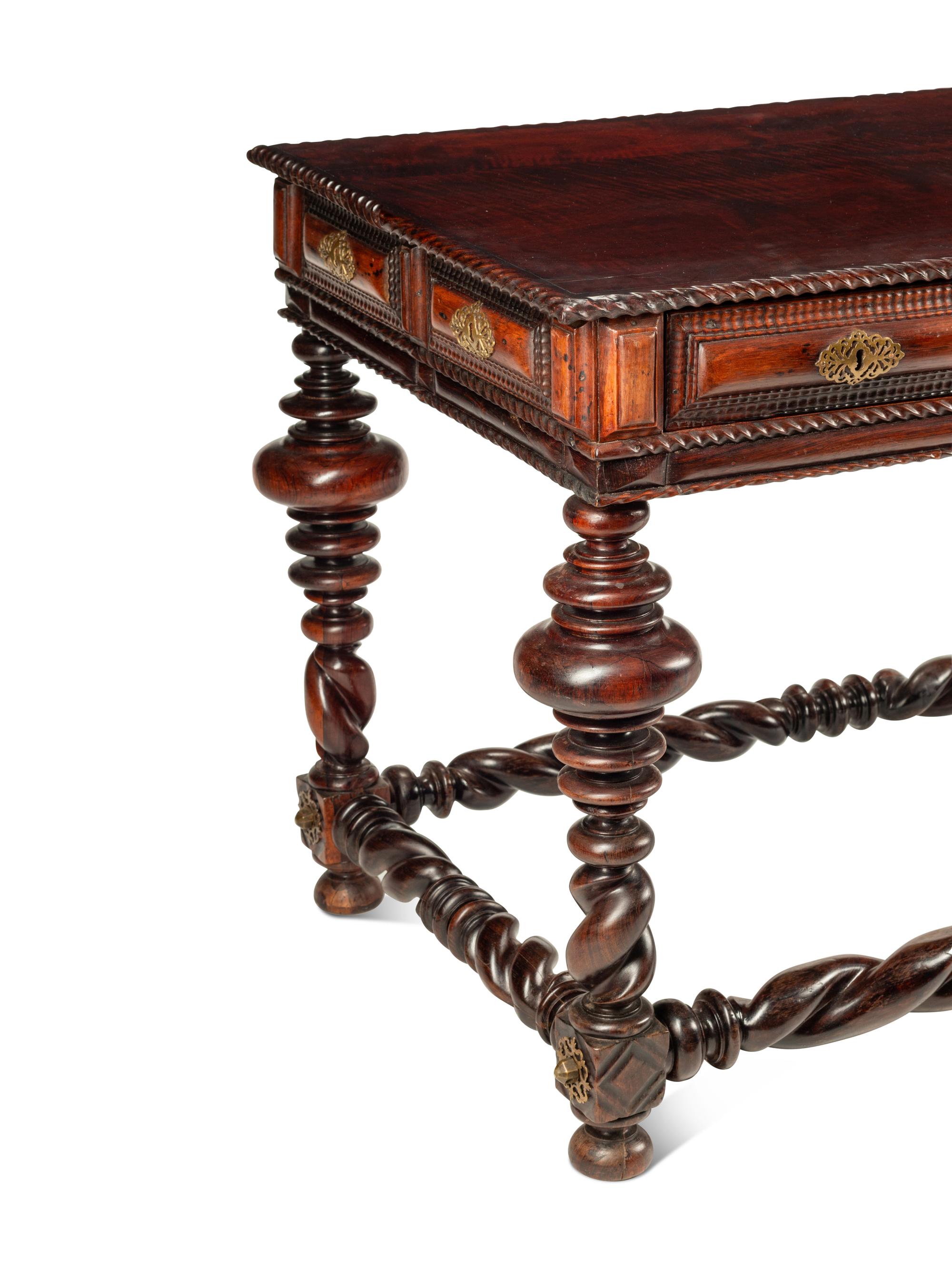 A Portuguese Walnut Library Table