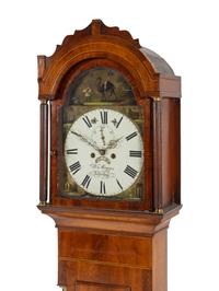An English Mahogany Tall Case Clock