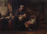 Robert Heuel, (Wisconsin, 1857-1931), Mother and Child