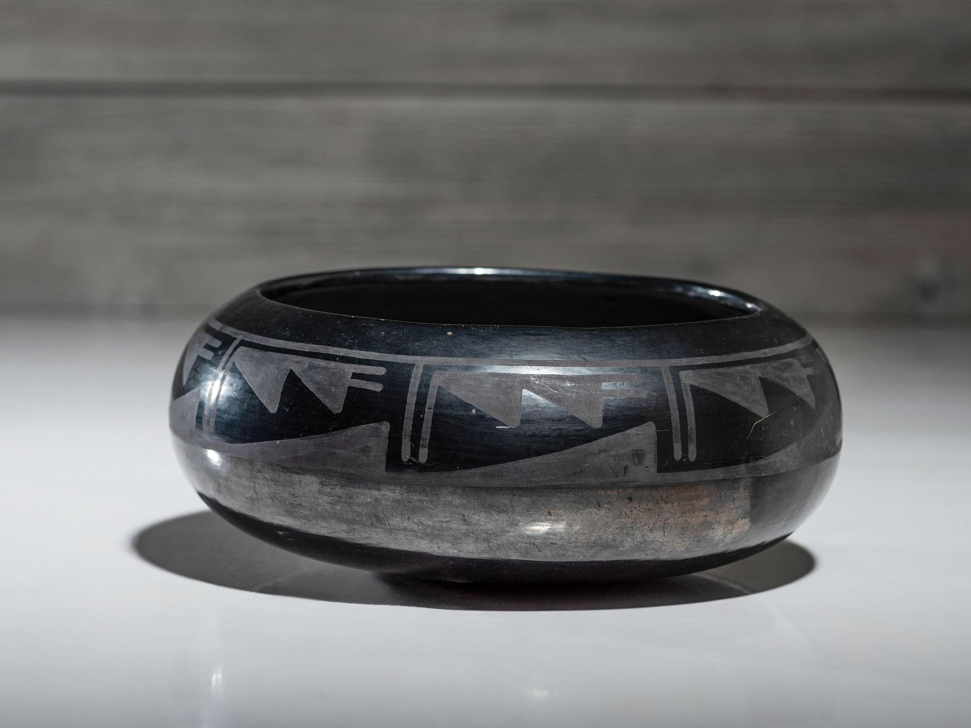 Blackware Pottery Bowl 1923-1925