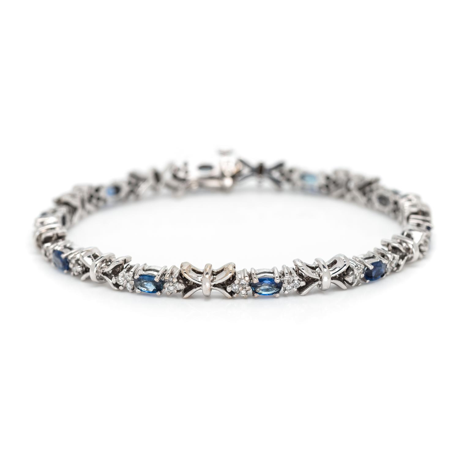 SAPPHIRE AND DIAMOND BRACELET