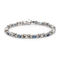 SAPPHIRE AND DIAMOND BRACELET