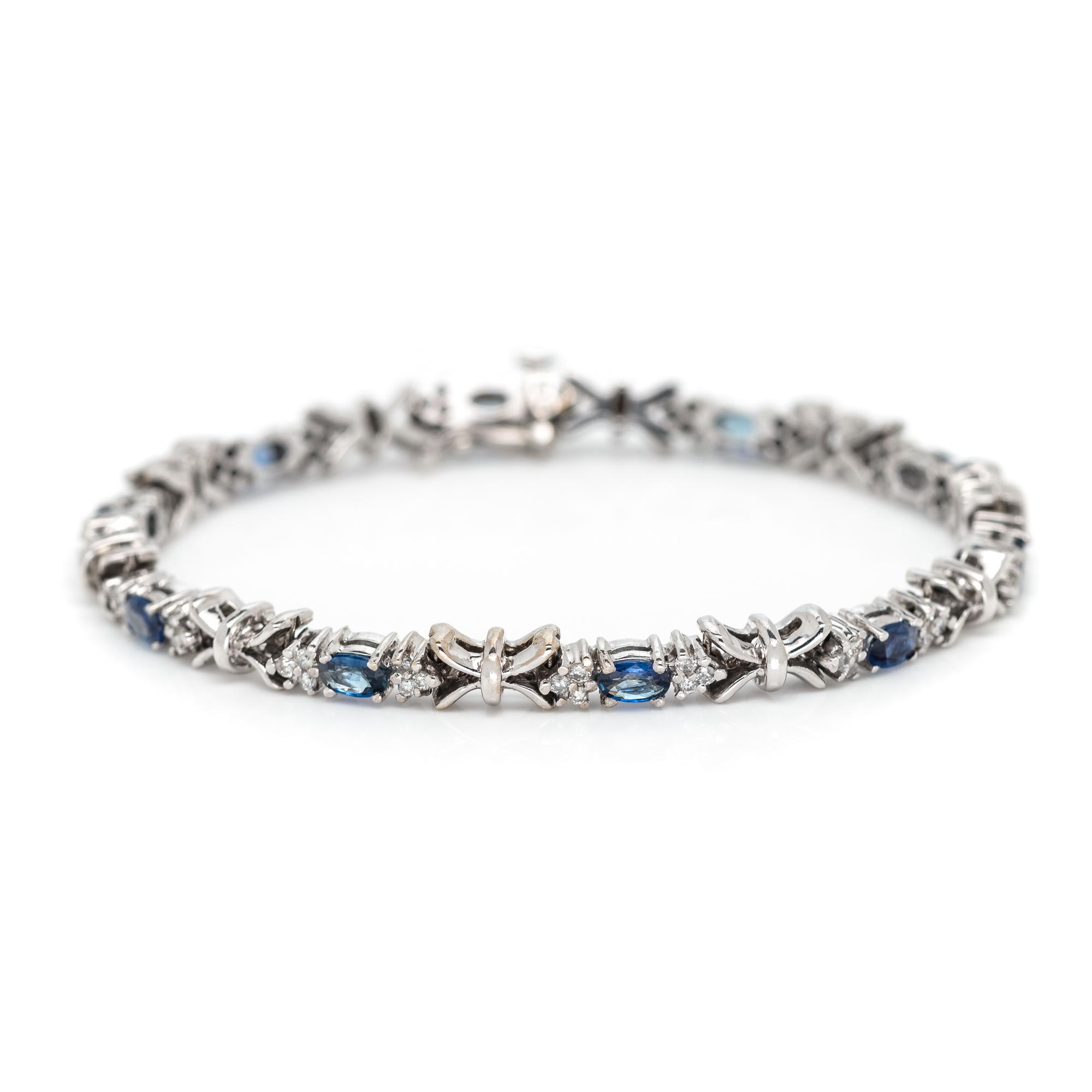 SAPPHIRE AND DIAMOND BRACELET