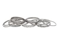 A Collection of Sterling Silver Bangles,