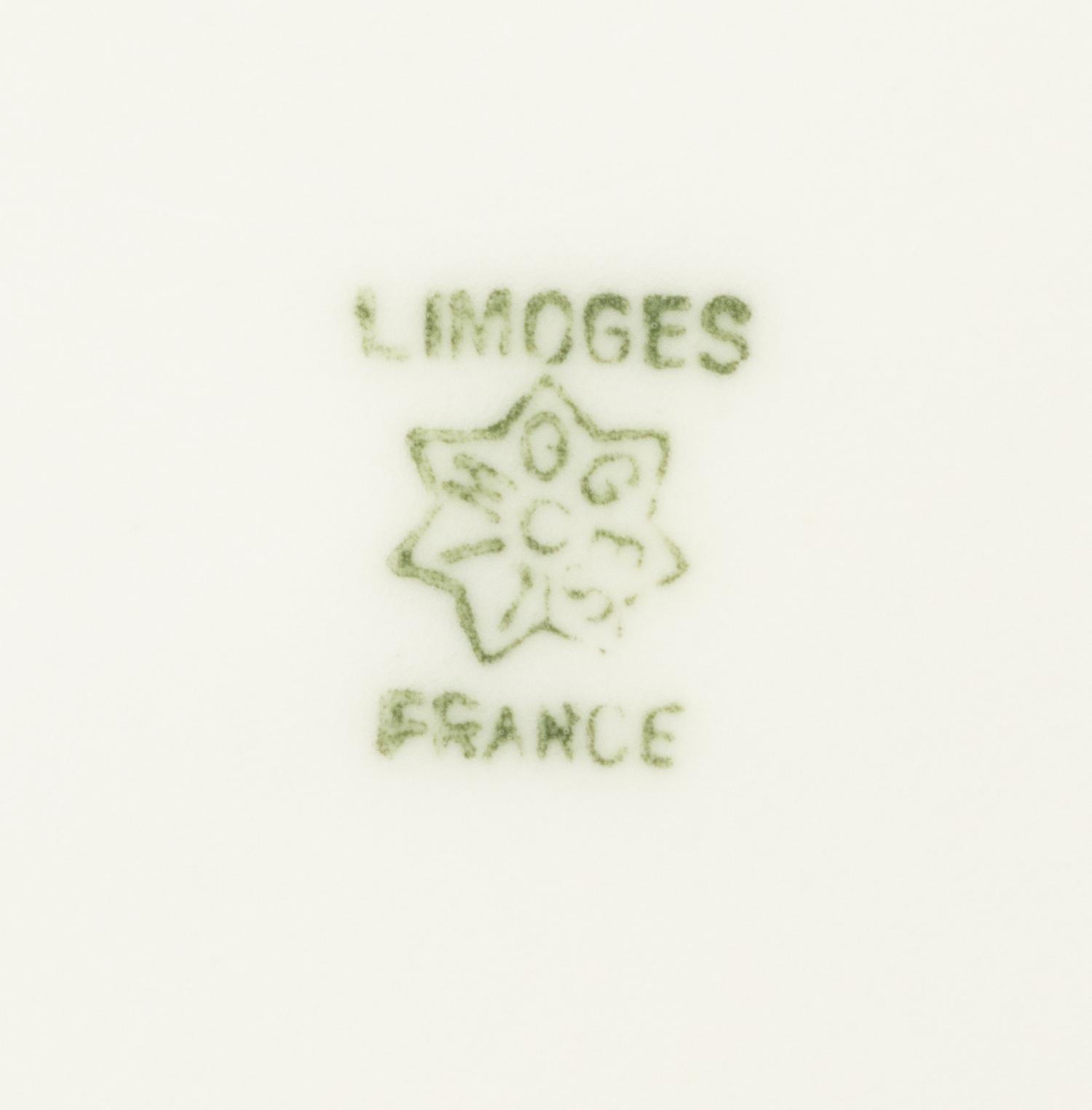 A Limoges Hand-Painted Porcelain Game Service