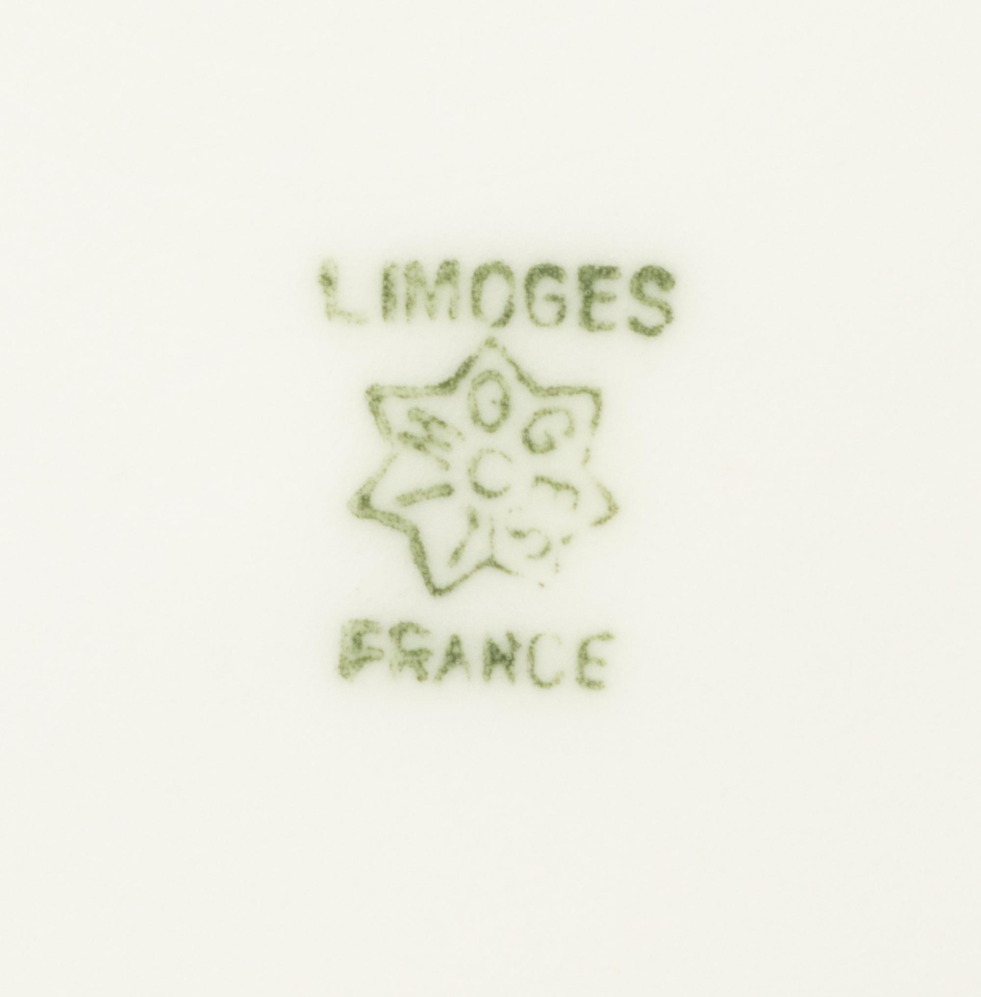 A Limoges Hand-Painted Porcelain Game Service