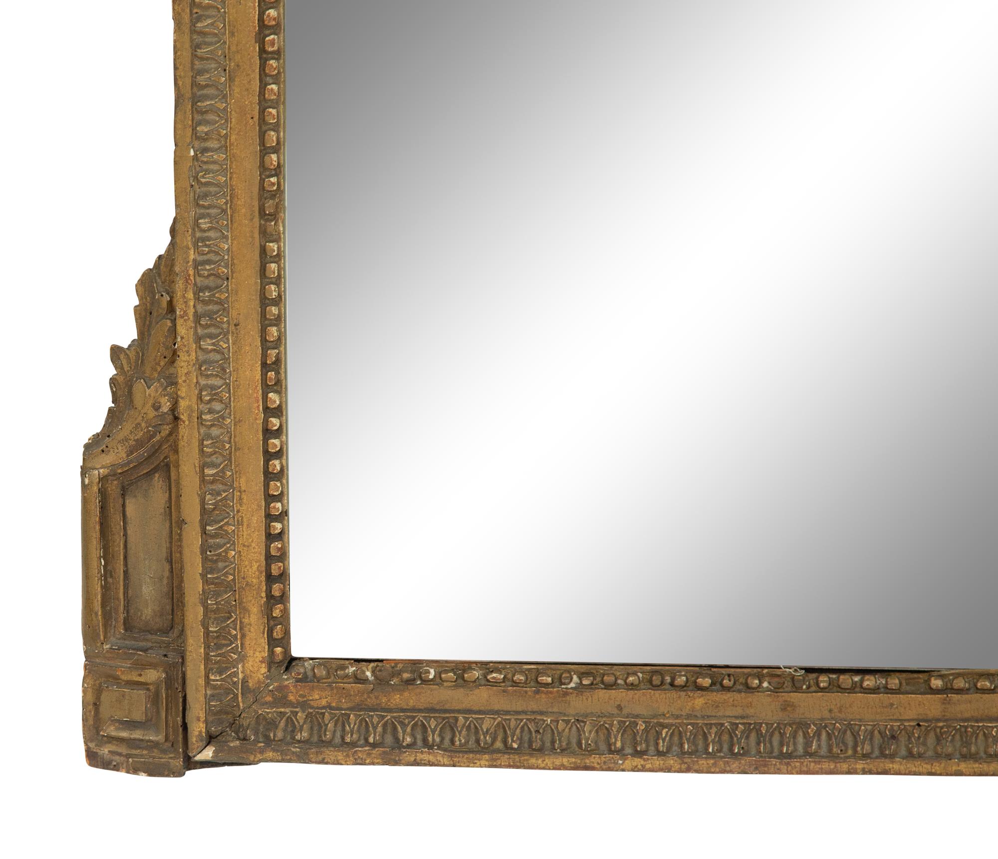 A Louis XIV Giltwood Mirror