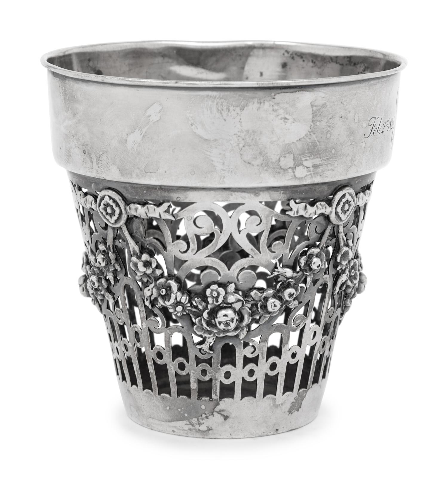 An American Silver Jardinière Liner