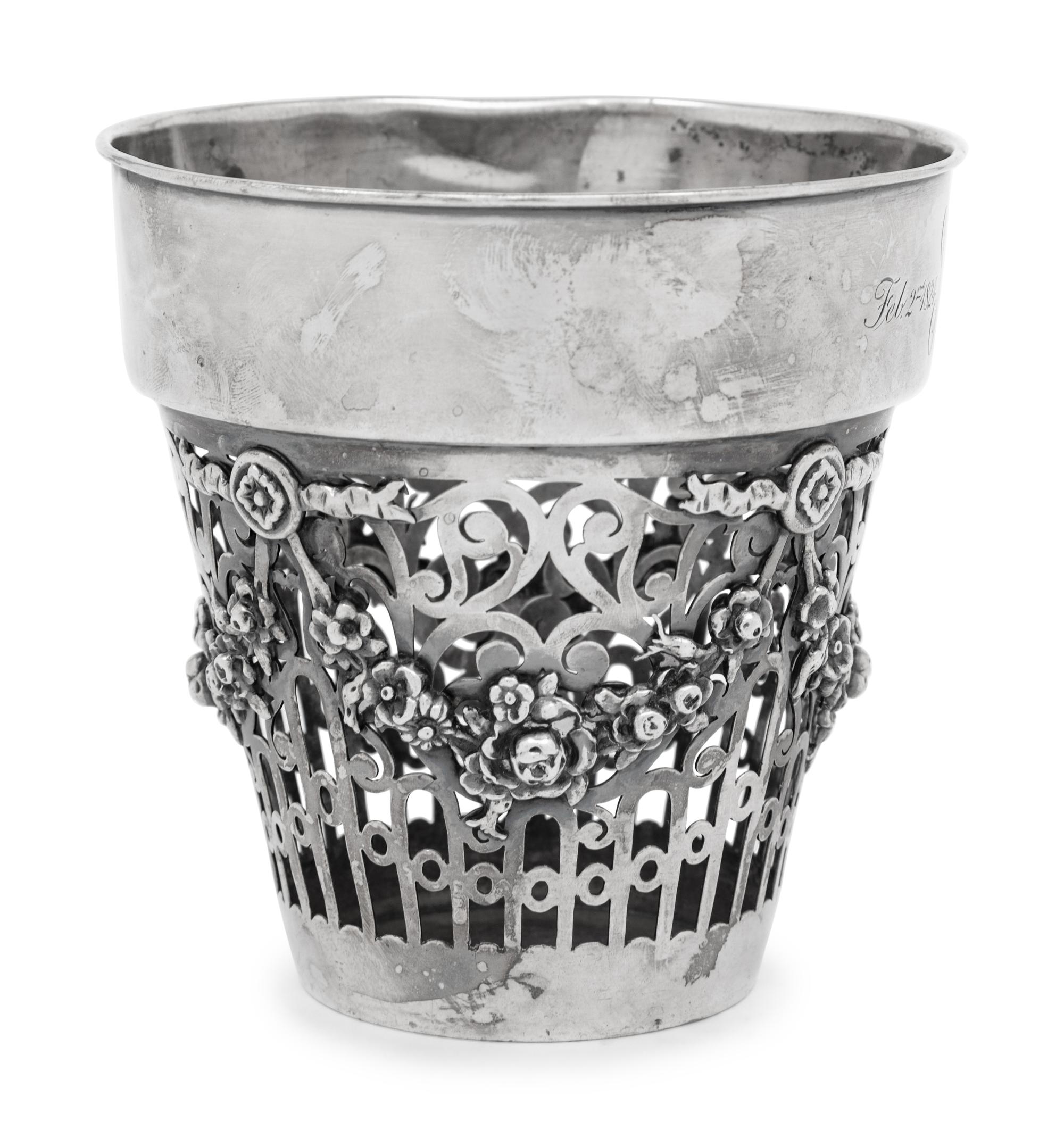 An American Silver Jardinière Liner