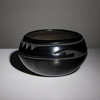 Stella Chavarria (Santa Clara, b. 1939) — Carved Blackware Pottery Jar