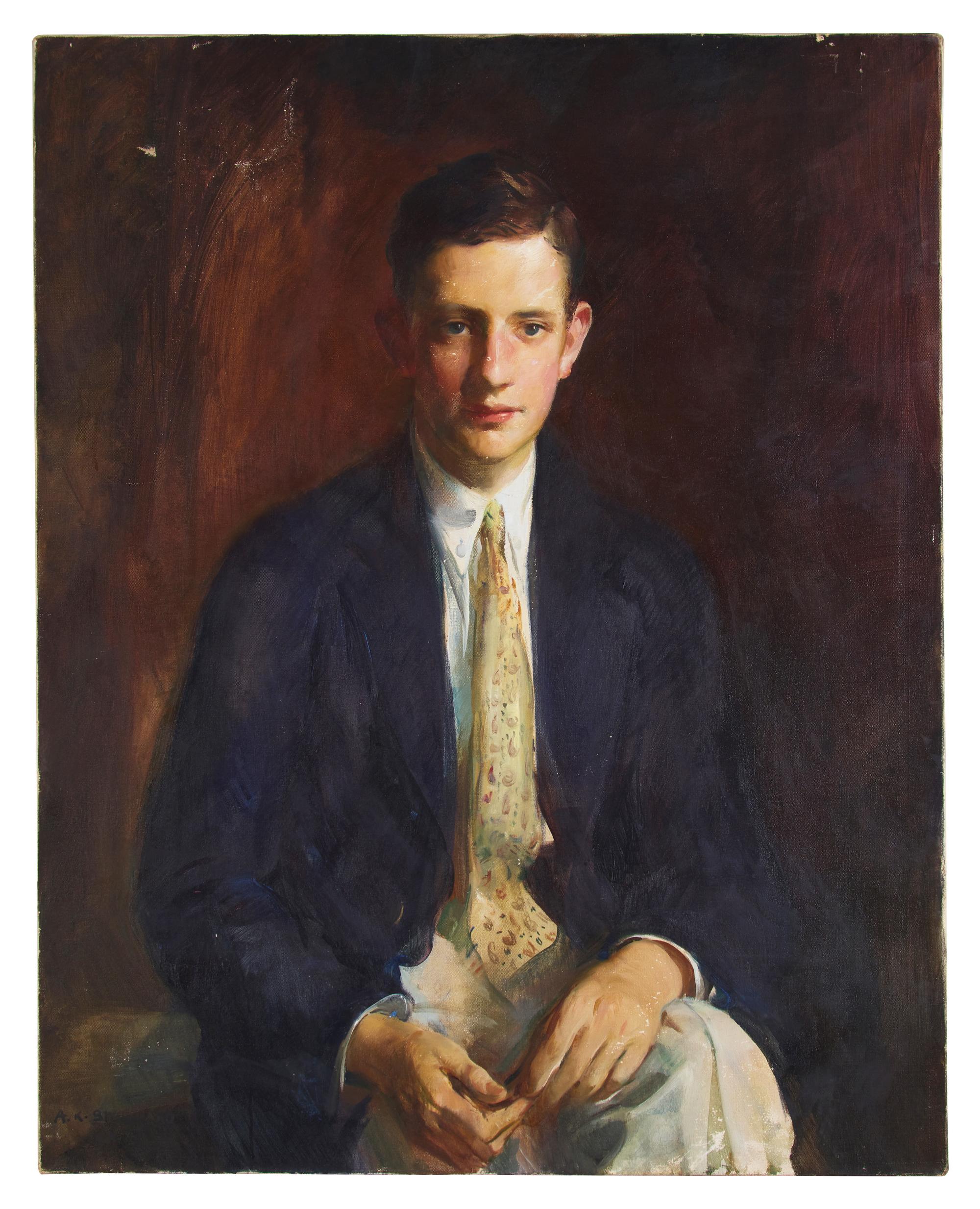 Two Works: Portrait of James A. Waller; together with Boy with Hawk (2)
