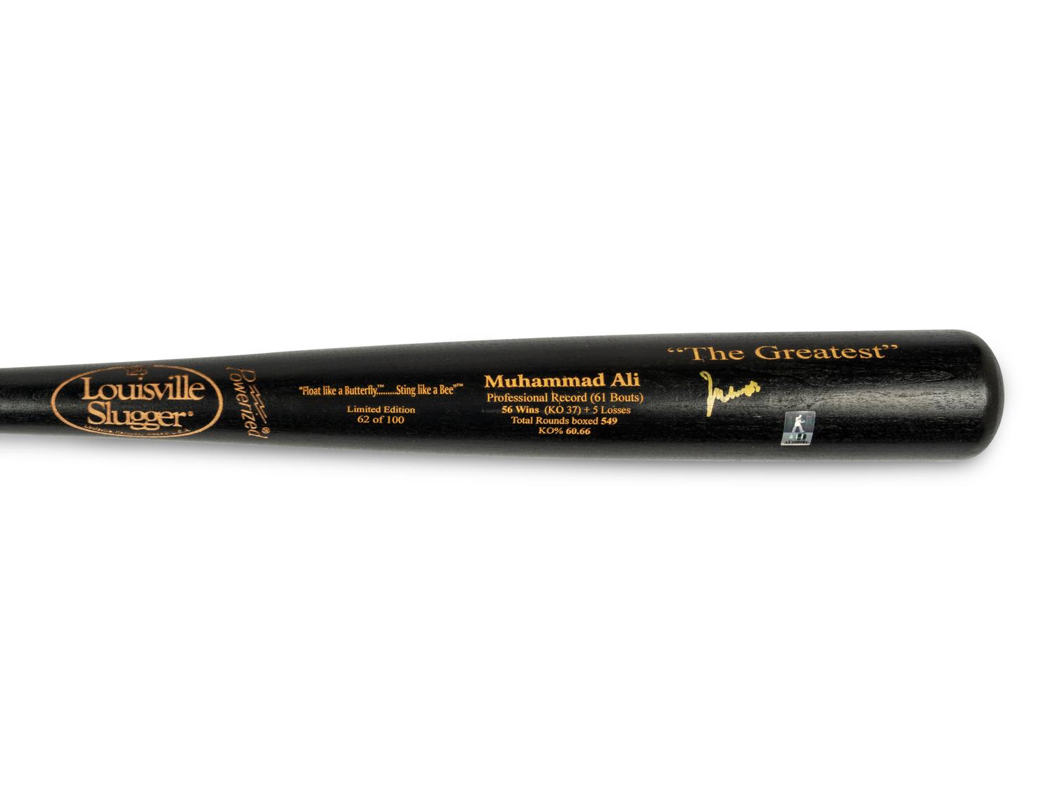 A Muhammad Ali Signed Autograph Baseball Bat (Ali Hologram, PSA)