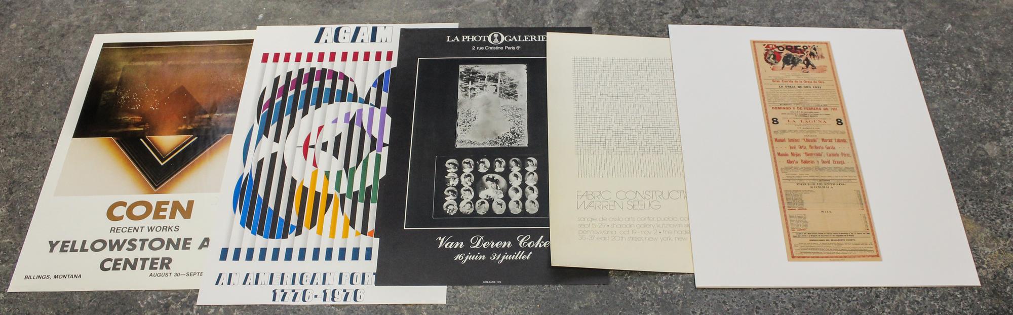 A Group of Exhibition Posters Various sizes