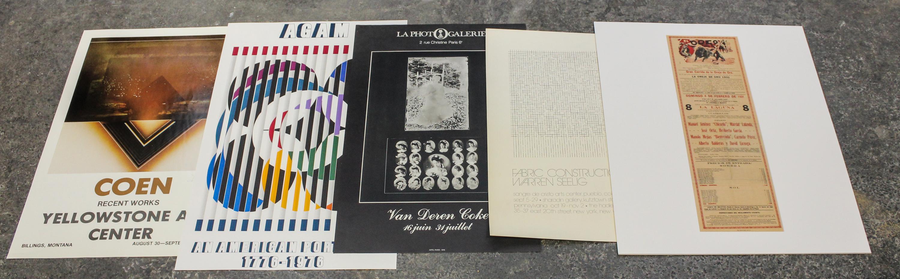 A Group of Exhibition Posters Various sizes