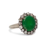 JADE AND DIAMOND RING