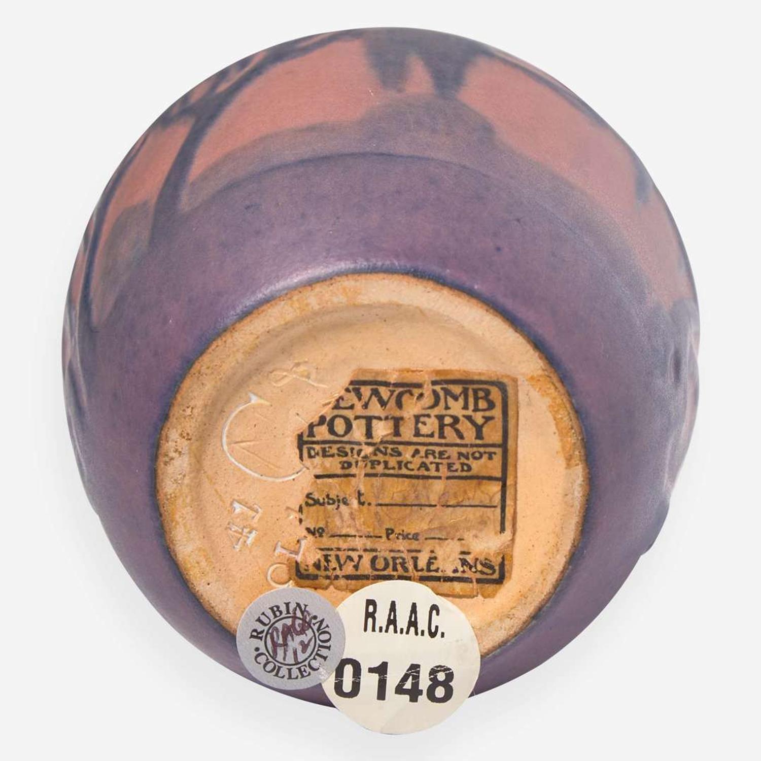 Sadie Irvine (American, 1887-1970) Miniature Vase for Newcomb College Pottery, New Orleans, Louisiana, USA, circa 1925