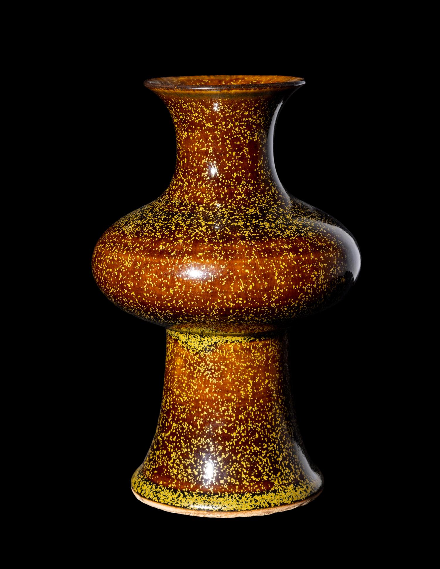 A Chinese Teadust Glazed Porcelain Vase