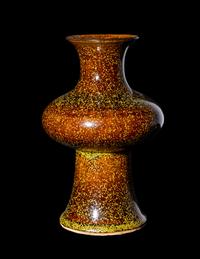 A Chinese Teadust Glazed Porcelain Vase