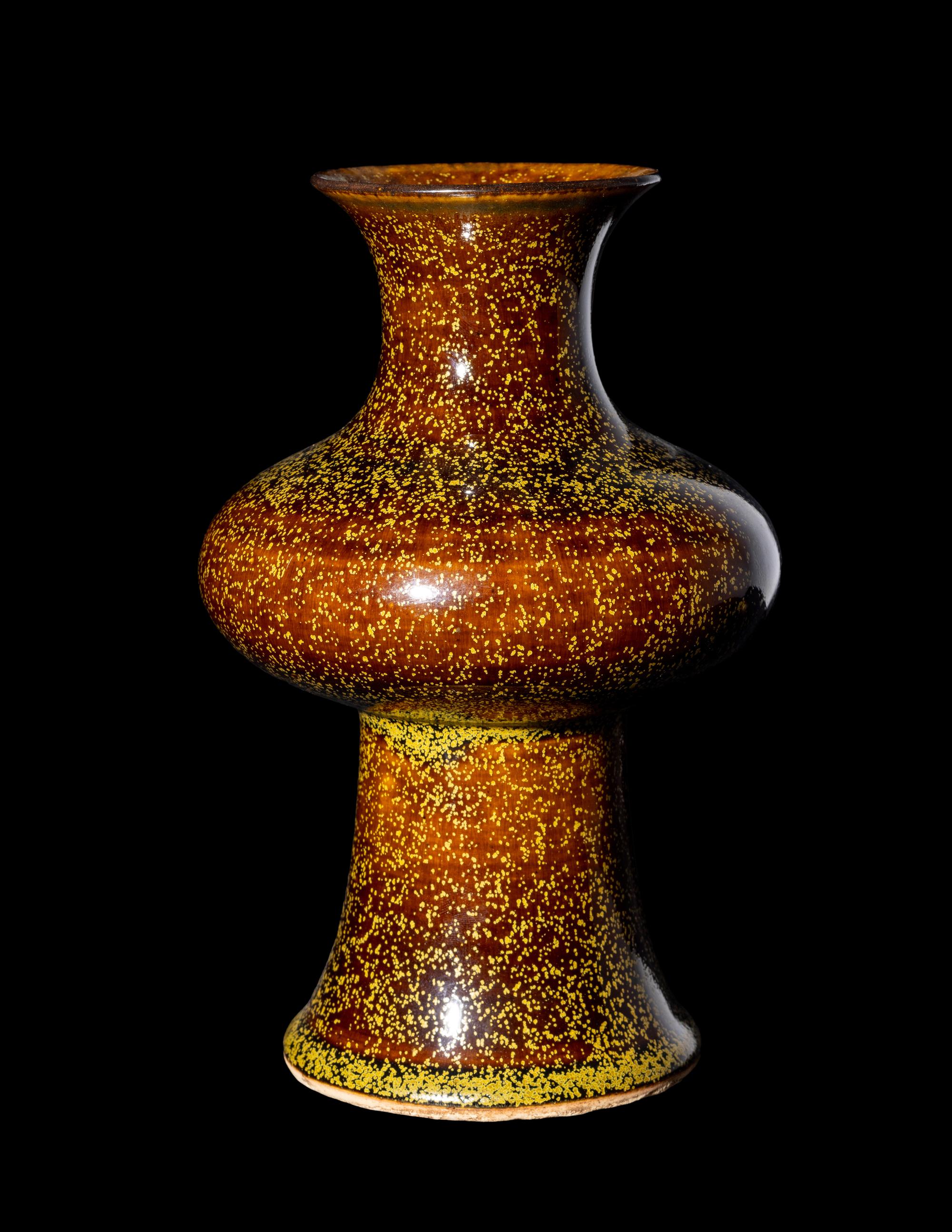 A Chinese Teadust Glazed Porcelain Vase