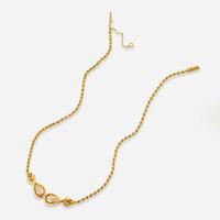 A Vintage Mauboussin Paris 18K Yellow Gold and Diamond Necklace