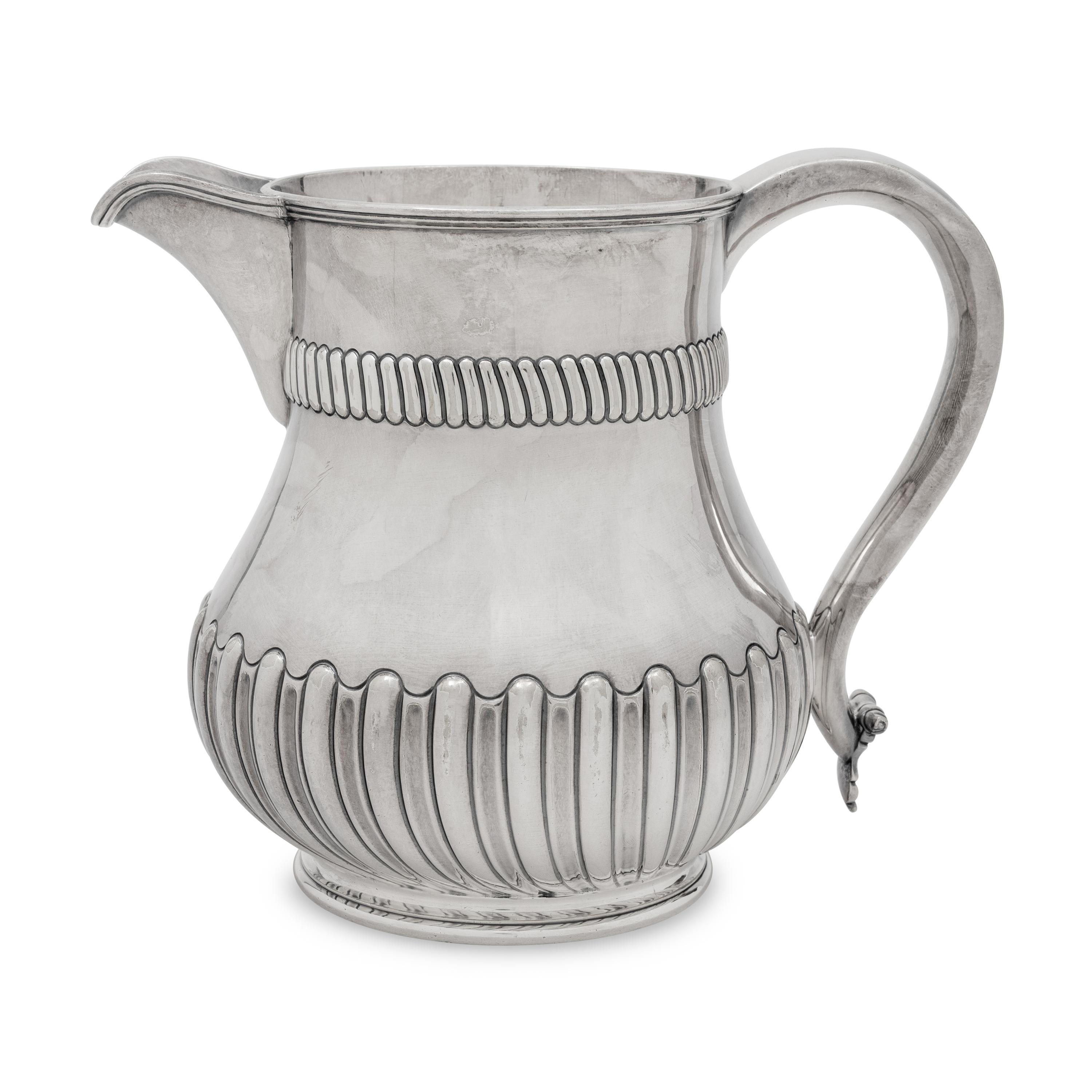 An English Silver-Plate Water Pitcher