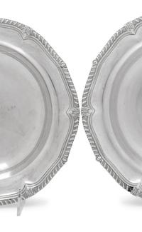A Pair of Georgian Silver Soup Bowls