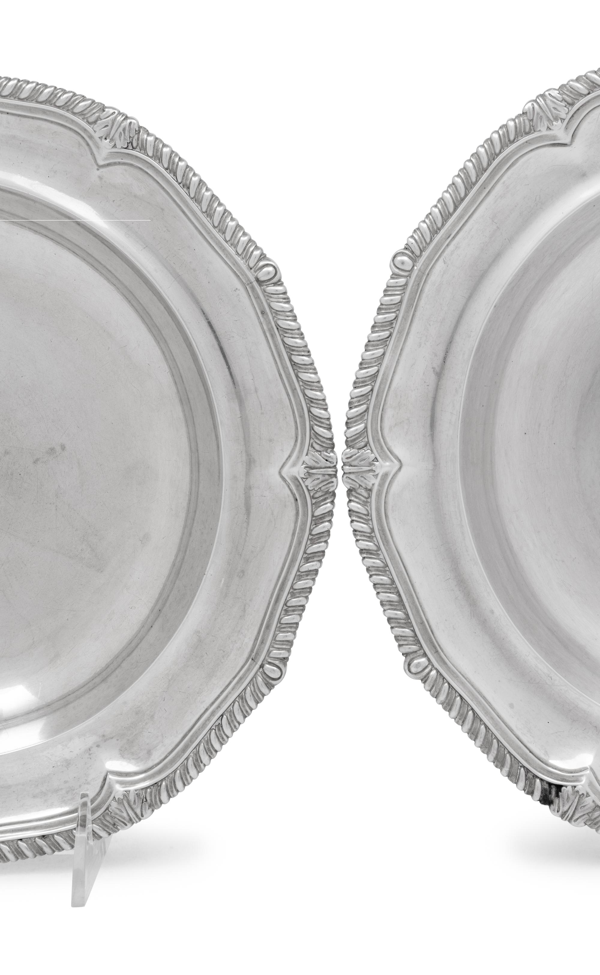 A Pair of Georgian Silver Soup Bowls