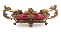 A Gilt Bronze Mounted Majolica Centerpiece — SARREGUEMINES, MID-19TH CENTURY