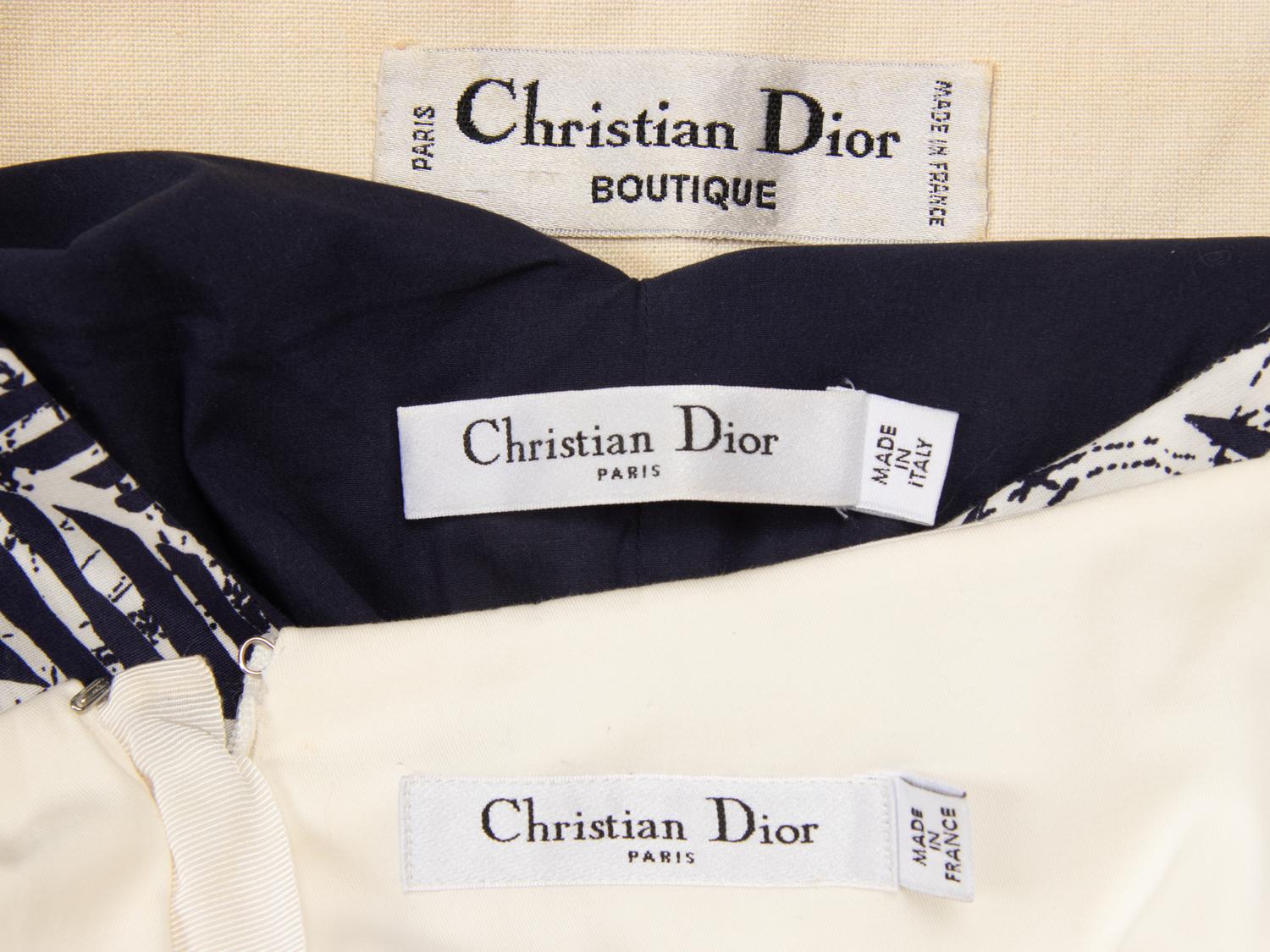 Christian Dior by John Galliano and Marc Bohan , Three Summer Dresses